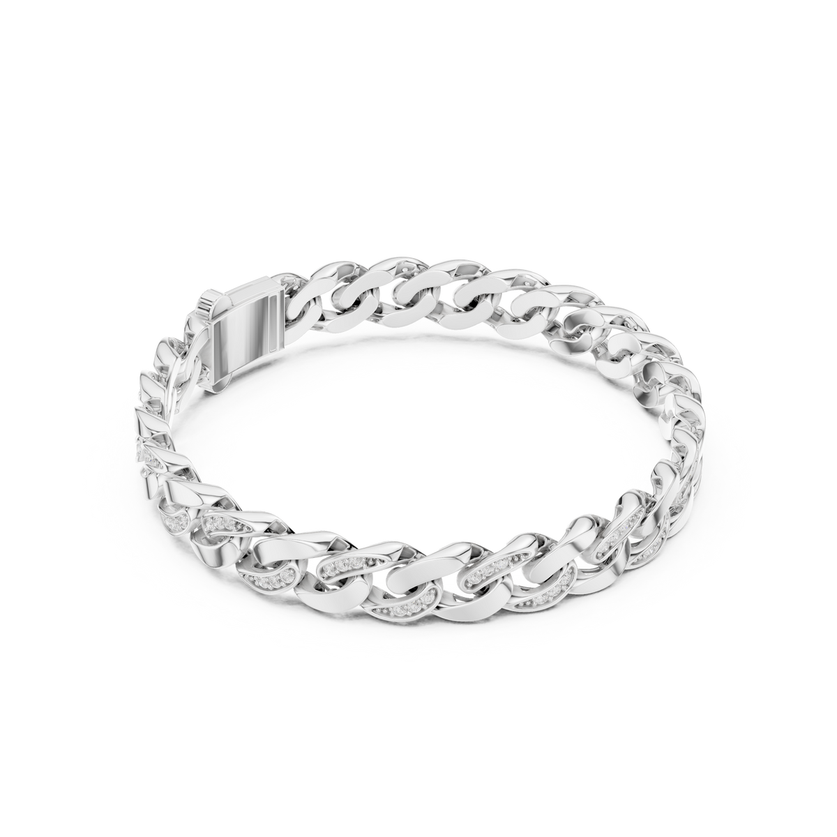 Curb-Link Bracelet 473 — B10-473 | Finish: white 