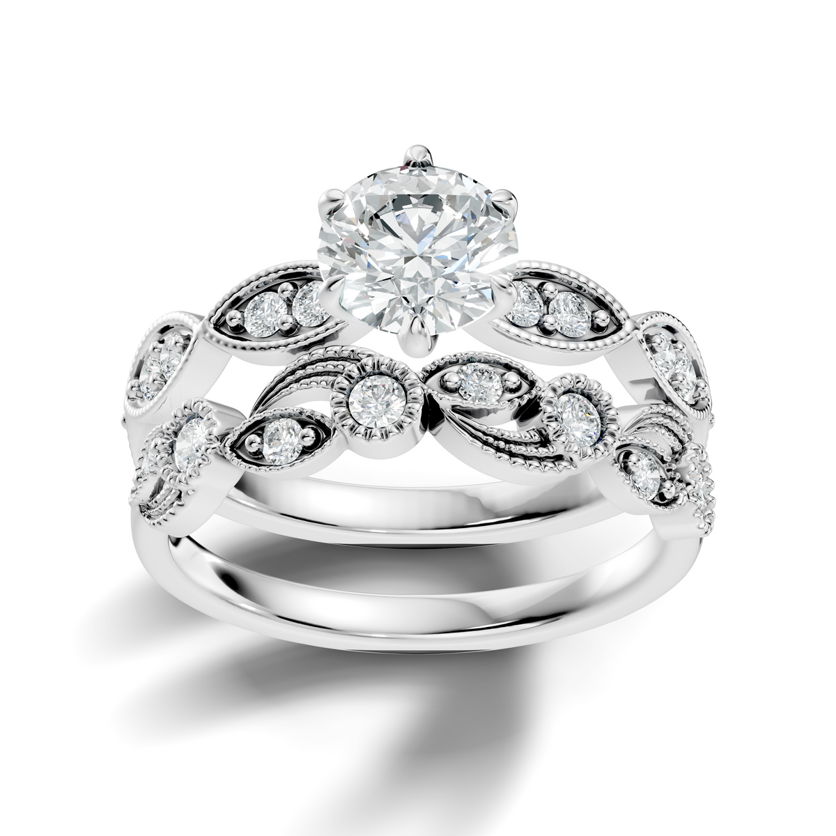 LH-1667 round centre layered leaf ring - supplied render 1 (GJSLR-0136-01White-_view3.png)