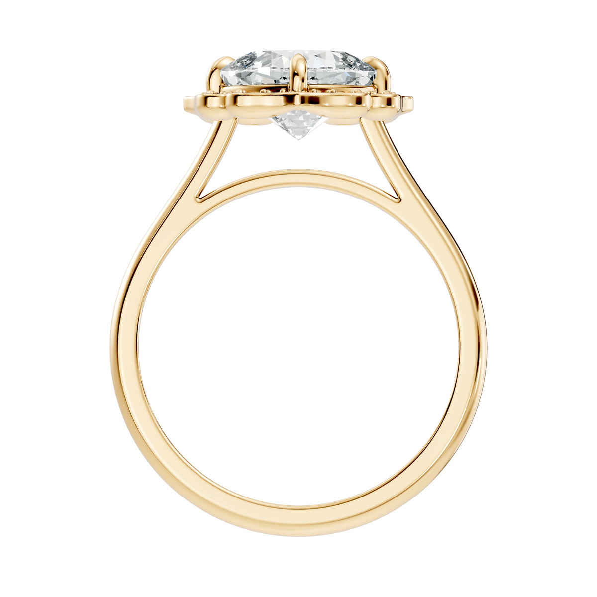 LH-1365 ring render, yellow finish