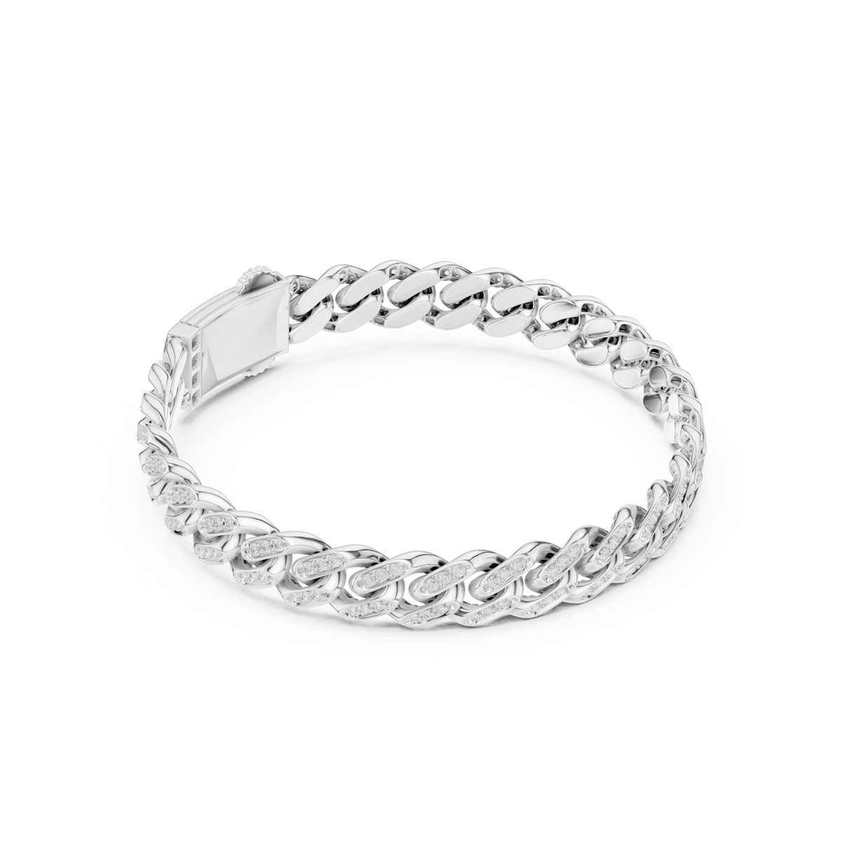 Curb-Link Bracelet 3384 — B11-SK-3384 | Finish: white 