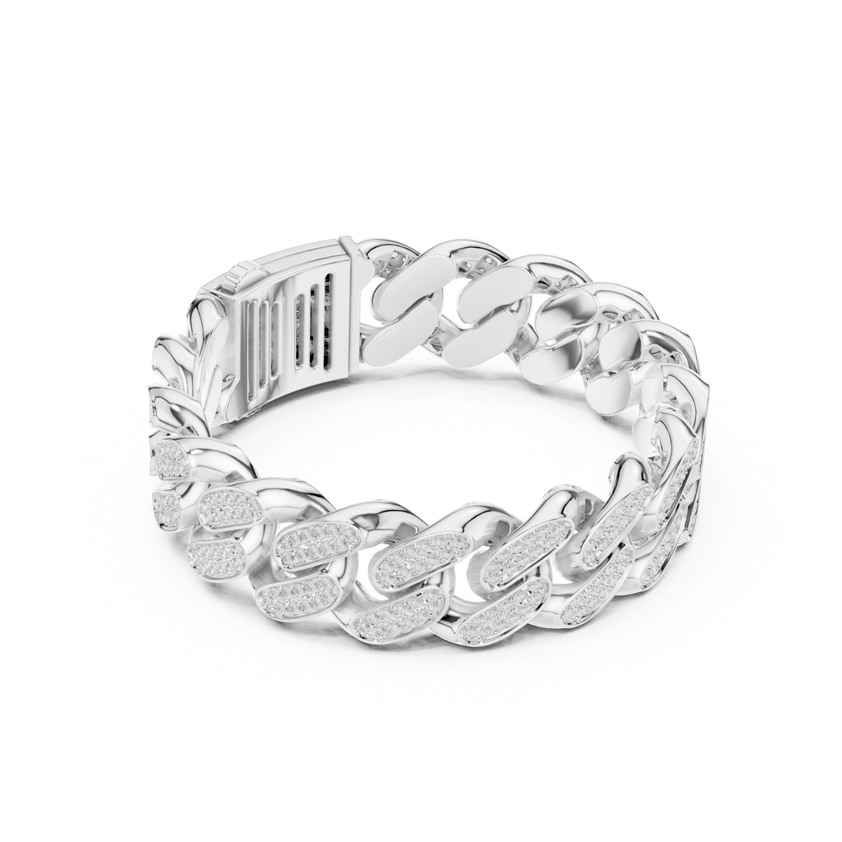 Curb-Link Bracelet 443 — B10-443 | Finish: white 