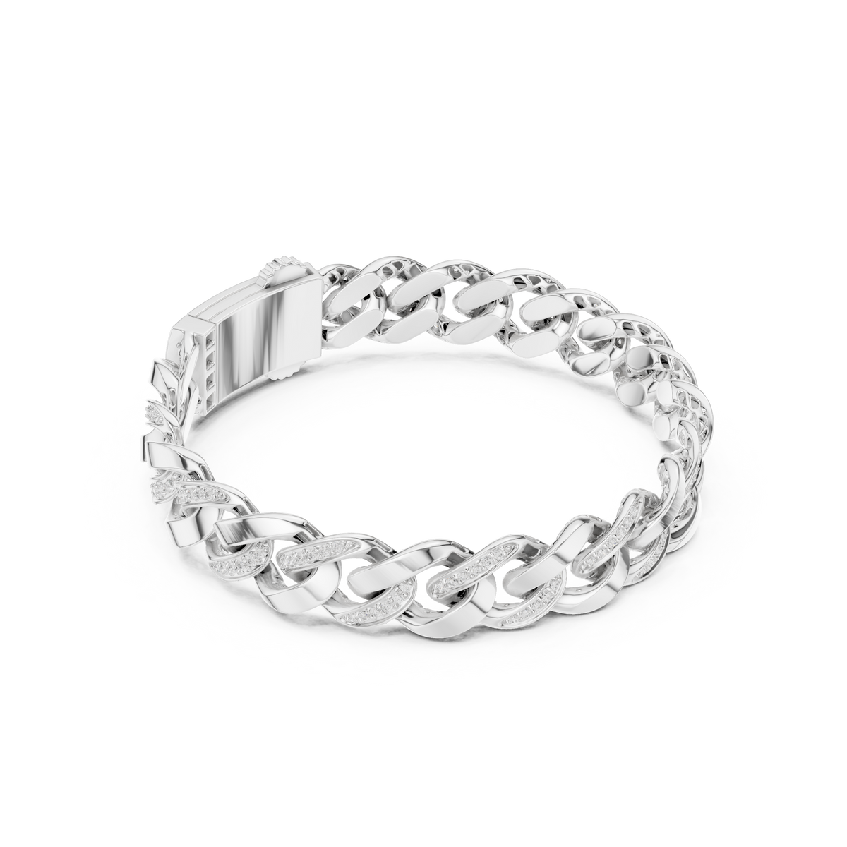 Curb-Link Bracelet 3416 — B11-SK-3416 | Finish: white 