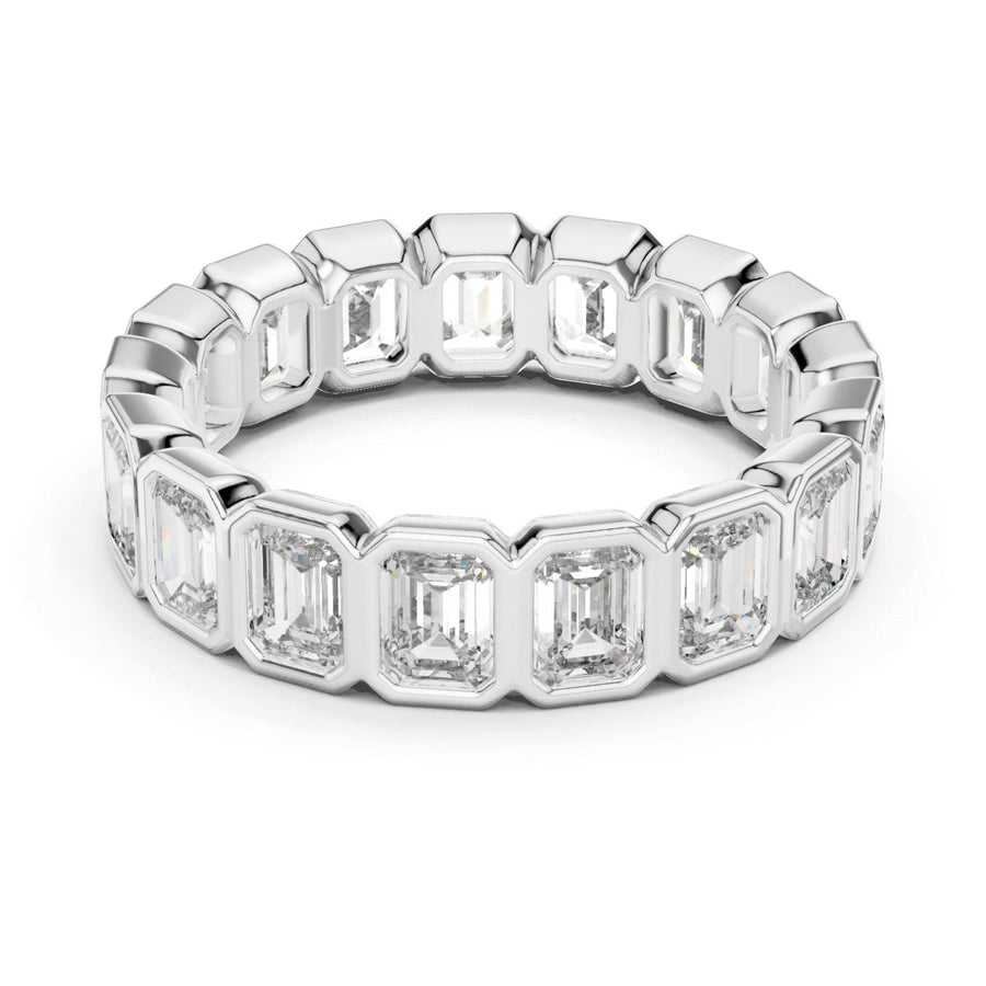 Rectangular Bezel-Style Eternity Band — still from the supplied digital video render