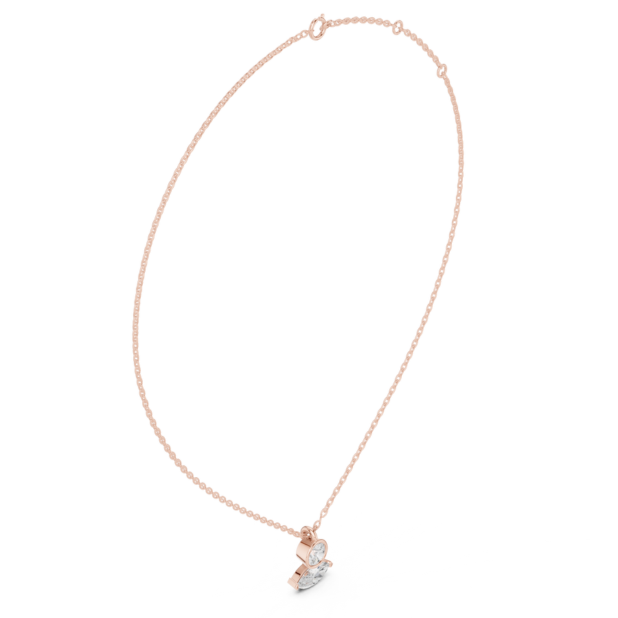 Ribbon Pendant Necklace — SBWN-055 — digital design render
