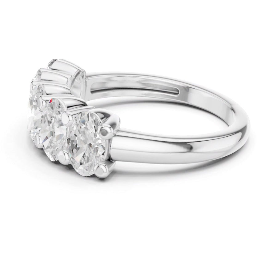 Round Three-Stone Split-Shank Ring — still from the supplied digital video render