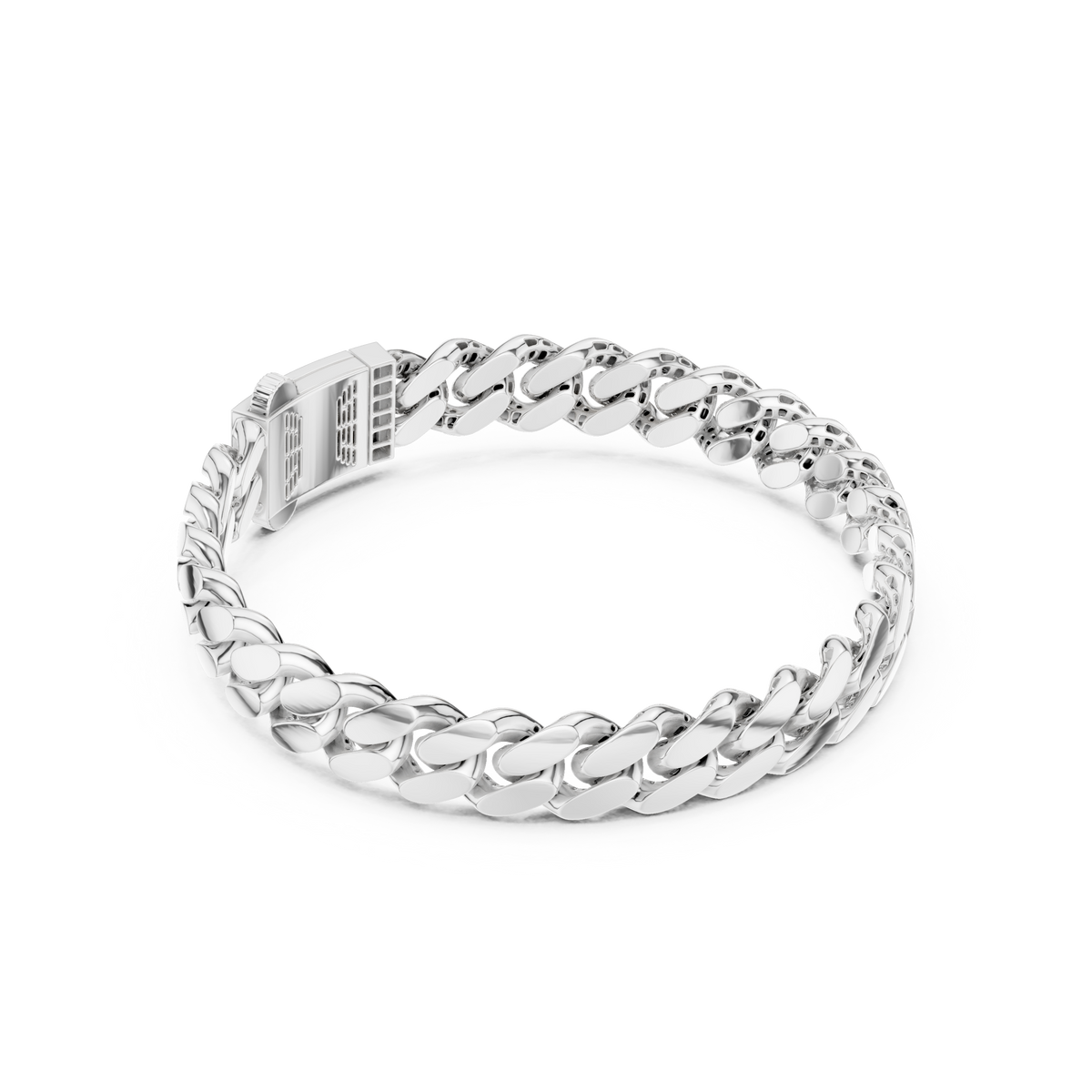 Rounded Curb Link Bracelet — B9-061 — digital design render