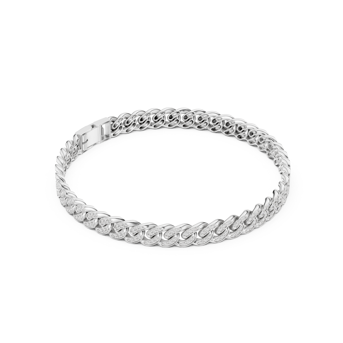 Scroll Link Bracelet — B9-042 — digital design render