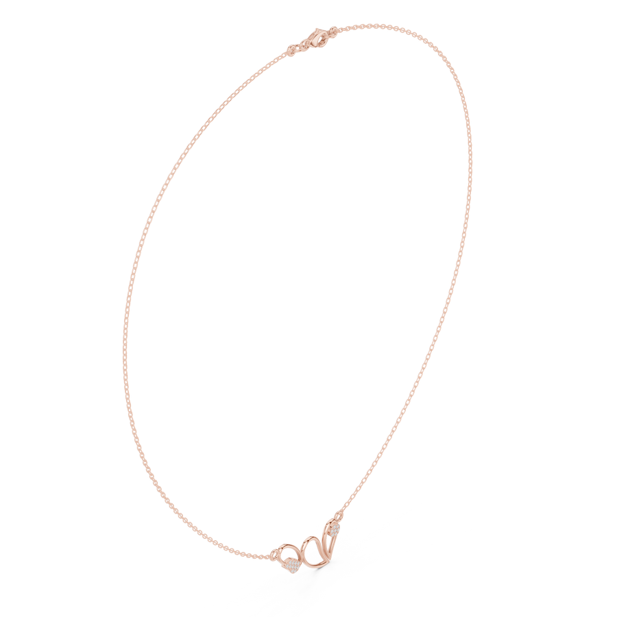Scroll Pendant Necklace — SBWN-027 — digital design render