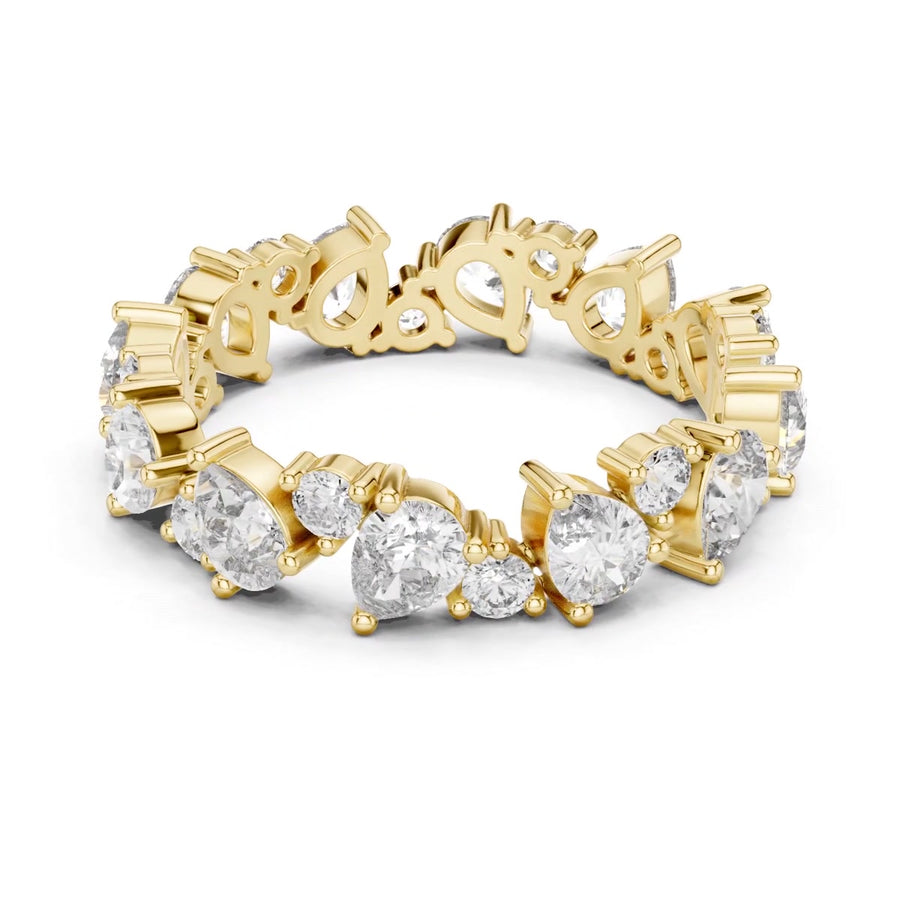 Teardrop Eternity Band — still from the supplied digital video render