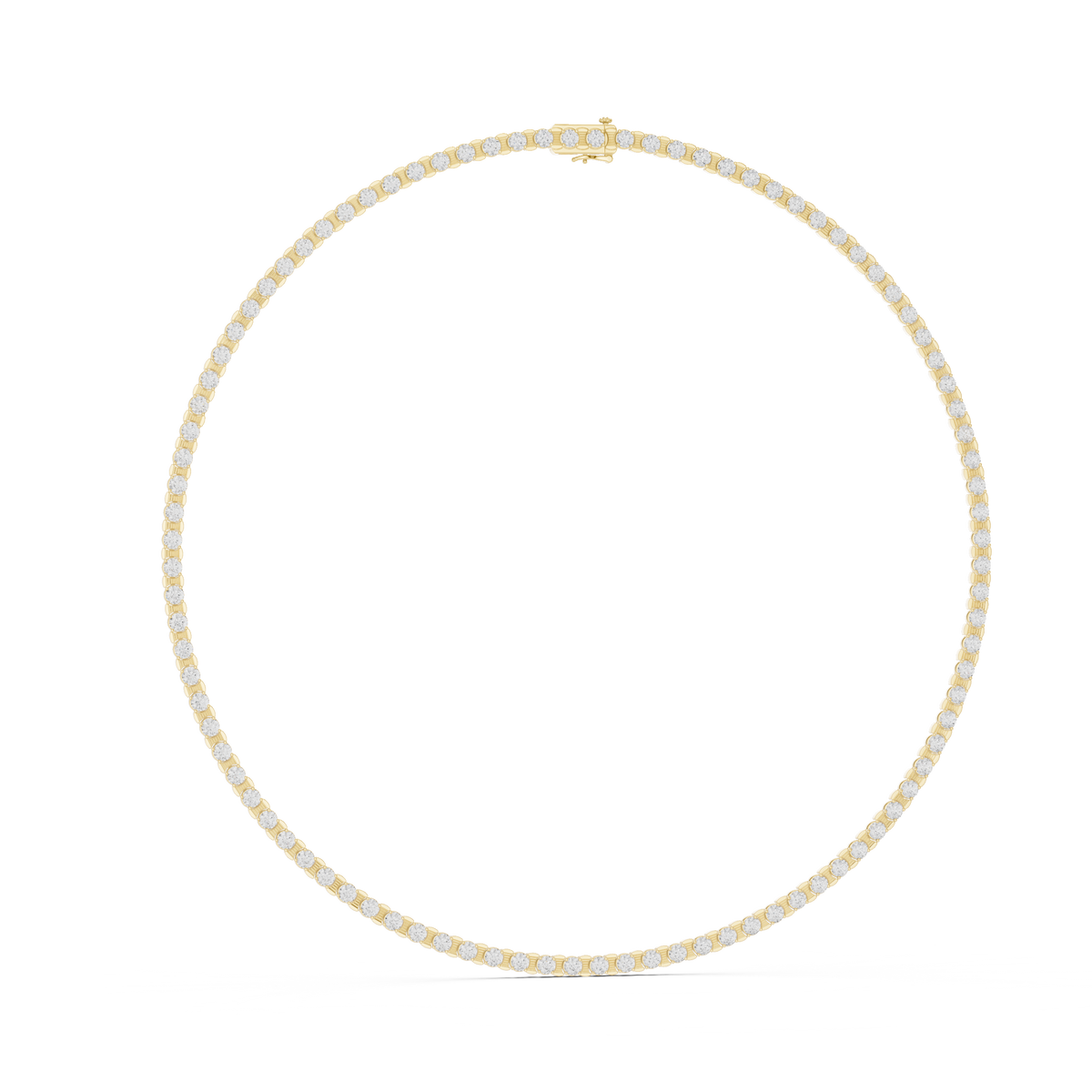 Textured Line Necklace — GNK-0045 — digital design render