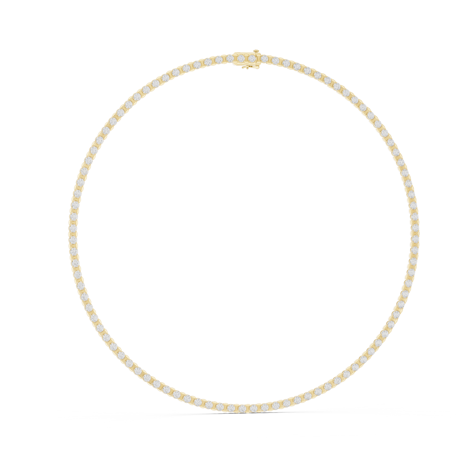Textured Line Necklace — GNK-0045 — digital design render