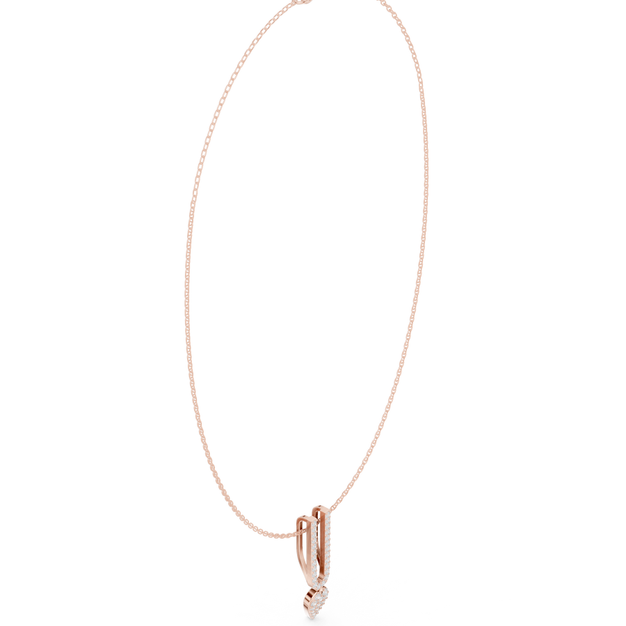 Twin-Bar Pendant Necklace — SBWN-047 — digital design render